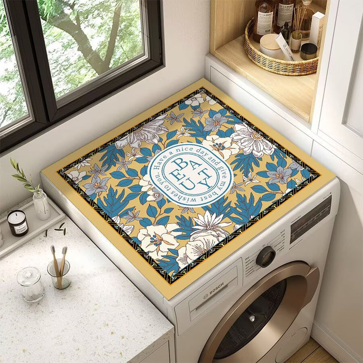 Decorative Floral Laundry Counter Mat Kalsten