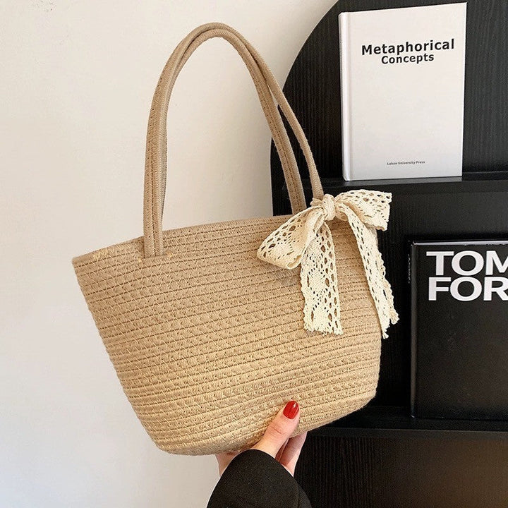 Women's handbag with decorative crochet tape Kalsten