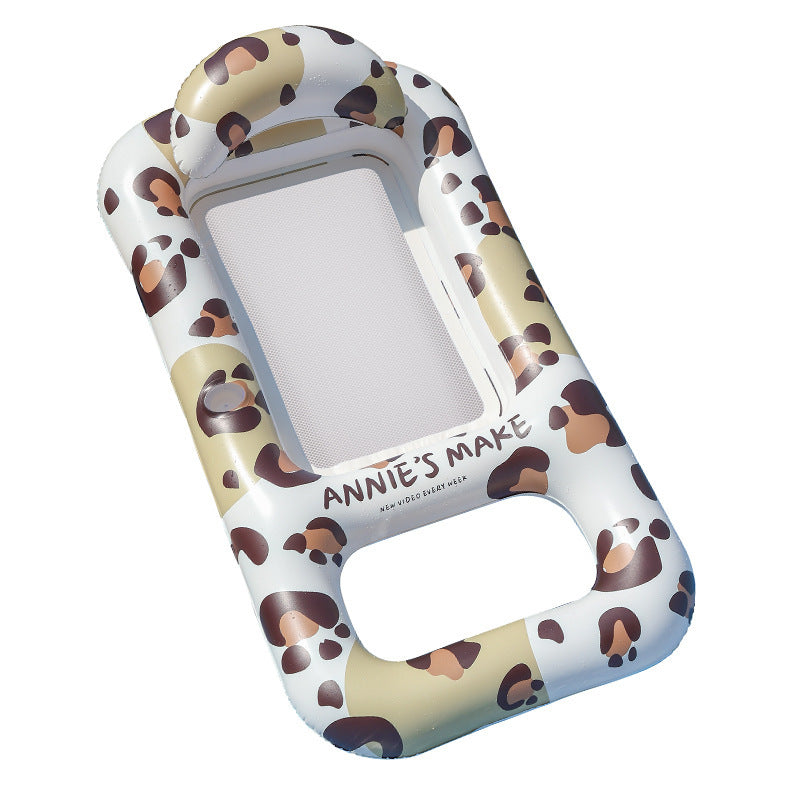 Women's Inflatable Comfort Pool Lounger with View Window Kalsten