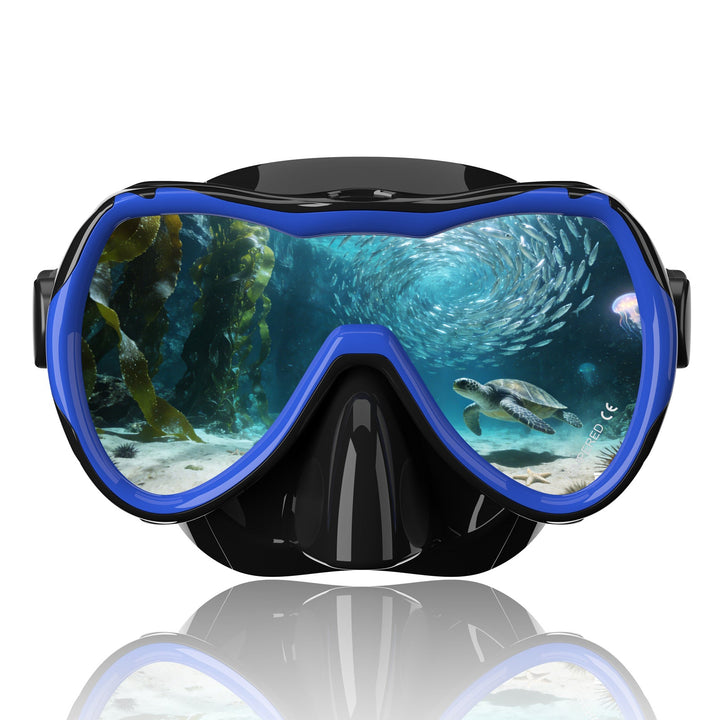 Diving mask with wide field of vision by Kalsten