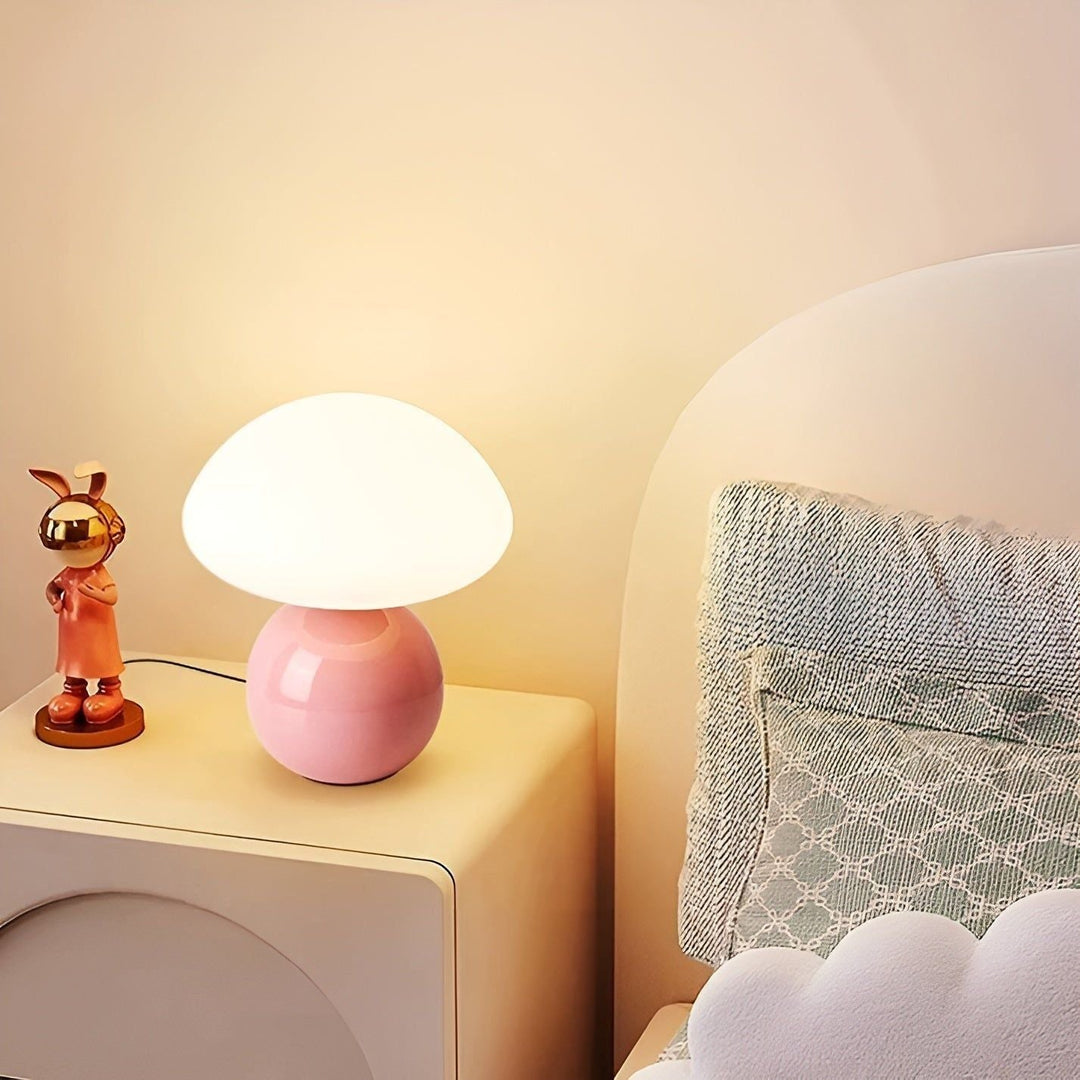 CreamyShine Lamp - Cozy Mushroom Bedside Lamp | Kalsten
