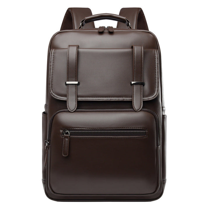 Stylish Multi-Compartment Leather Backpack Kalsten