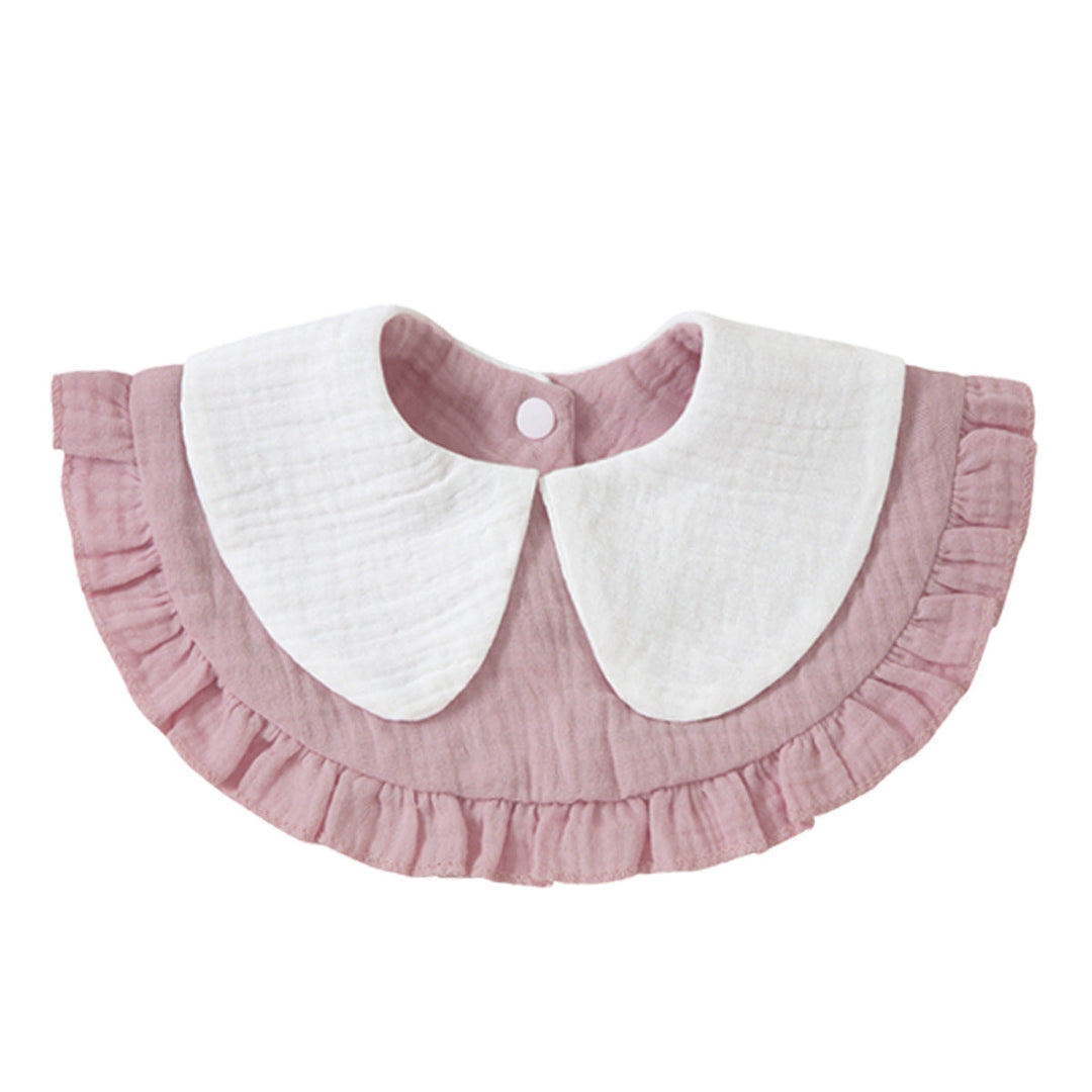 Ruffled Muslin Baby Bib kalsten
