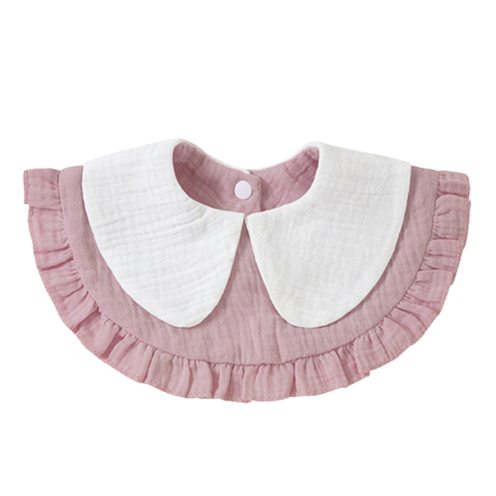 Ruffled Muslin Baby Bib kalsten