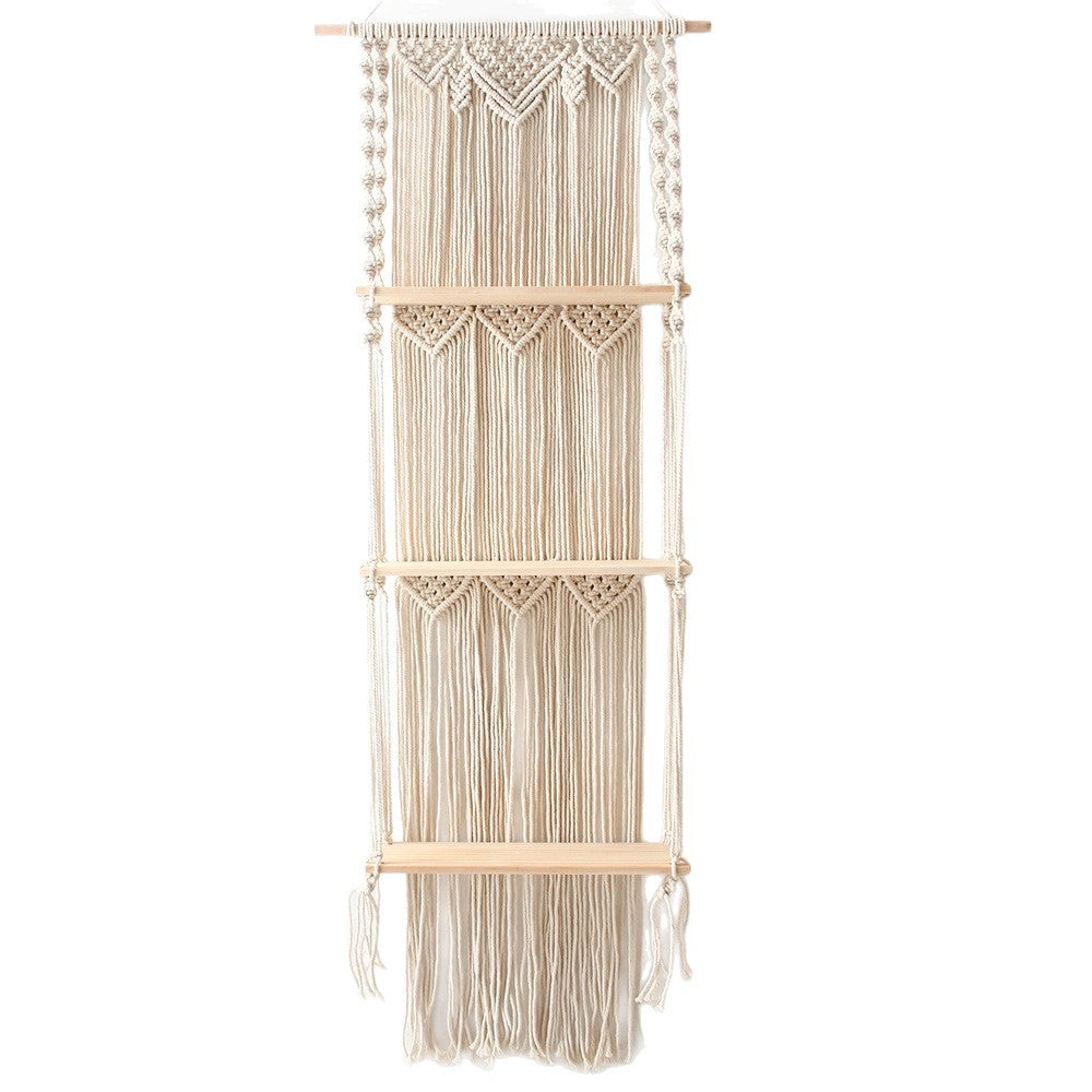 Decorative Macrame Wall Hanging Shelf Acalora