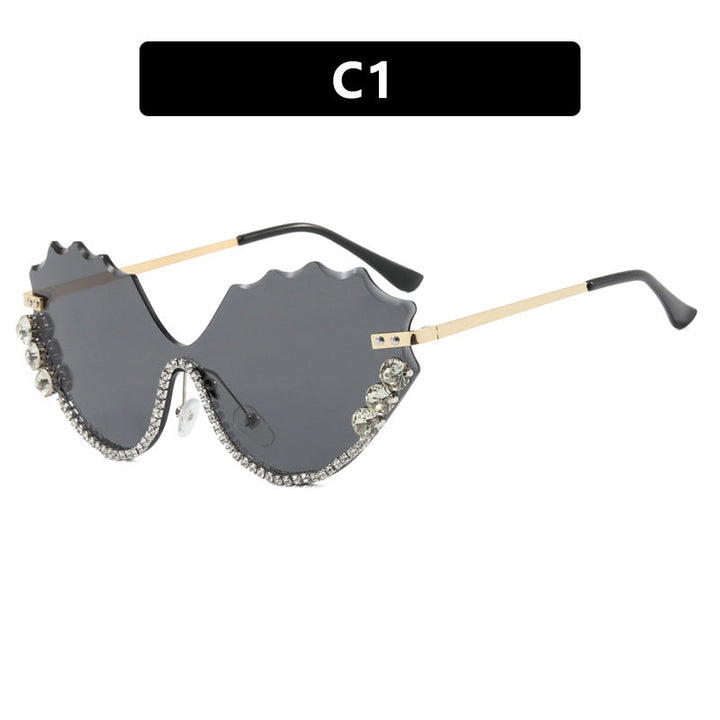Women's extravagant sunglasses with sparkling accent and unique design Kalsten