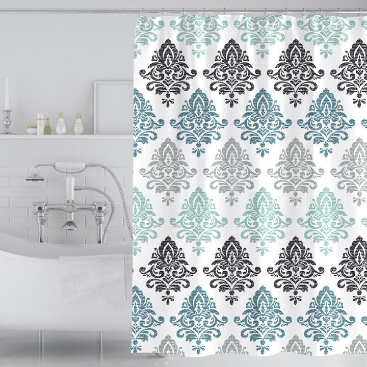 Women's Elegant Damask Shower Curtain Kalsten