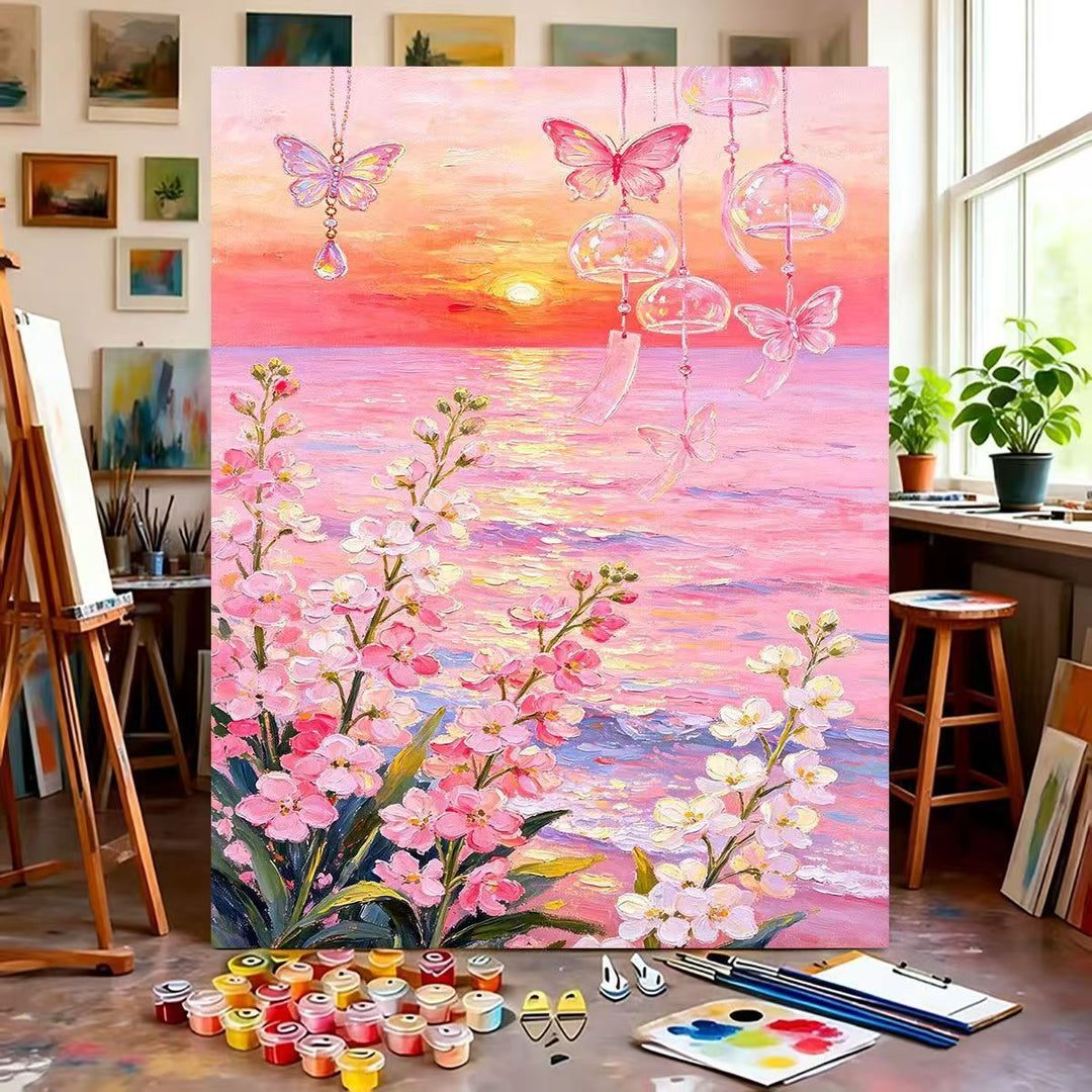 Dreamy Floral Canvas Painting Kit Kalsten