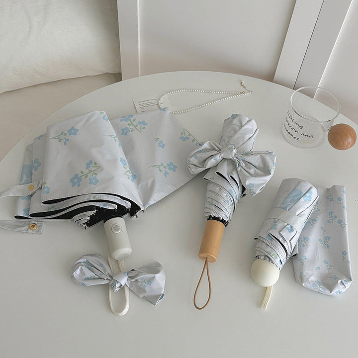 Women's Folding Umbrella with Stylish Floral Design Kalsten