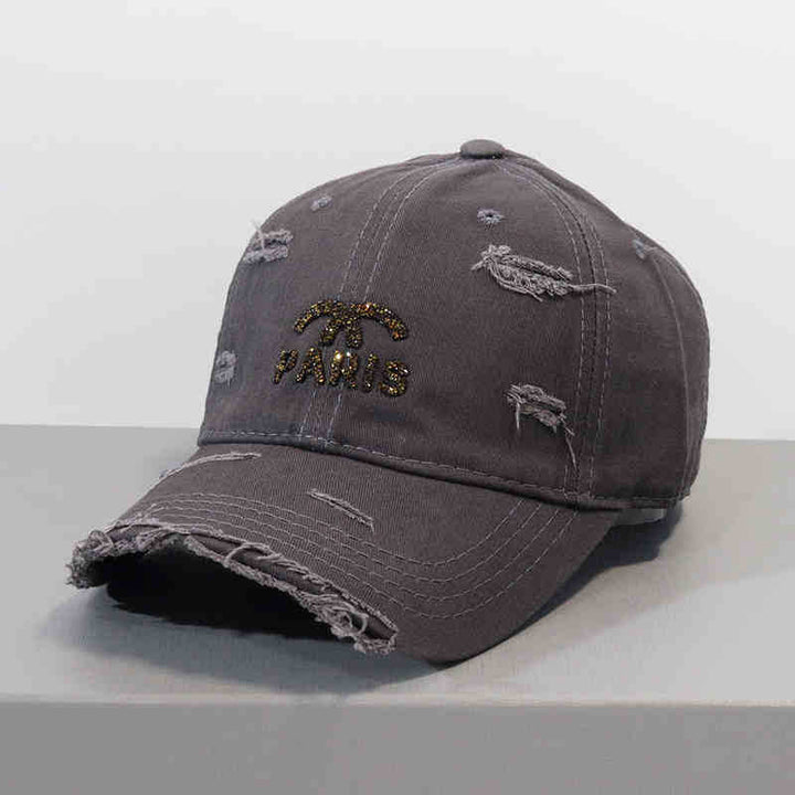 Women's Distressed Graphic Adjustable Baseball Cap Kalsten