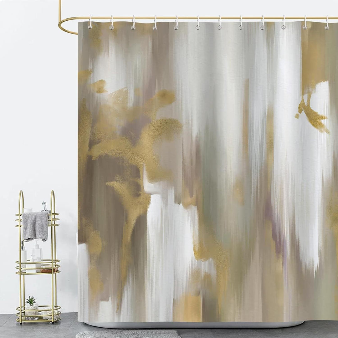 Artistic Marble Texture Shower Curtain Kalsten