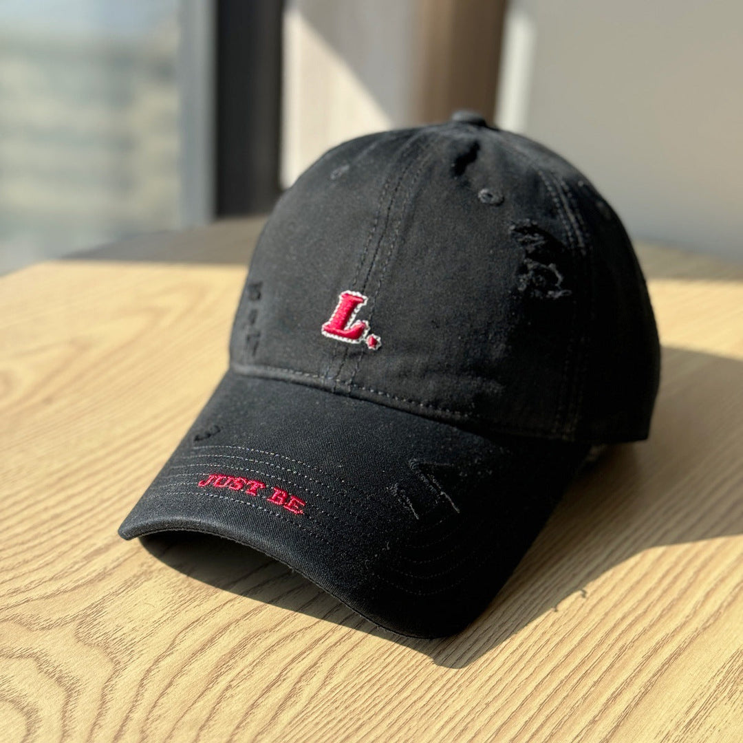 Women's Distressed Cotton Baseball Cap Kalsten