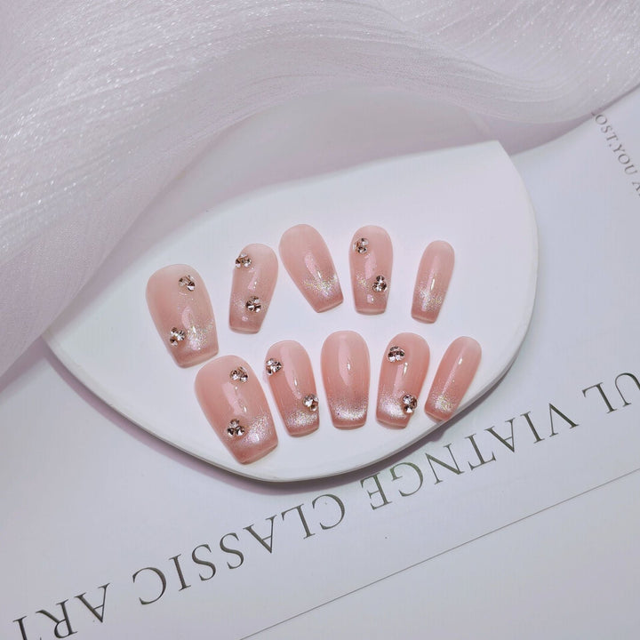 Elegant French Tip Press-On Nails Kalsten