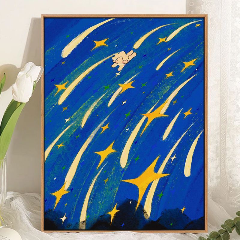 Whimsical Cosmic Landscape Canvas Art Kalsten