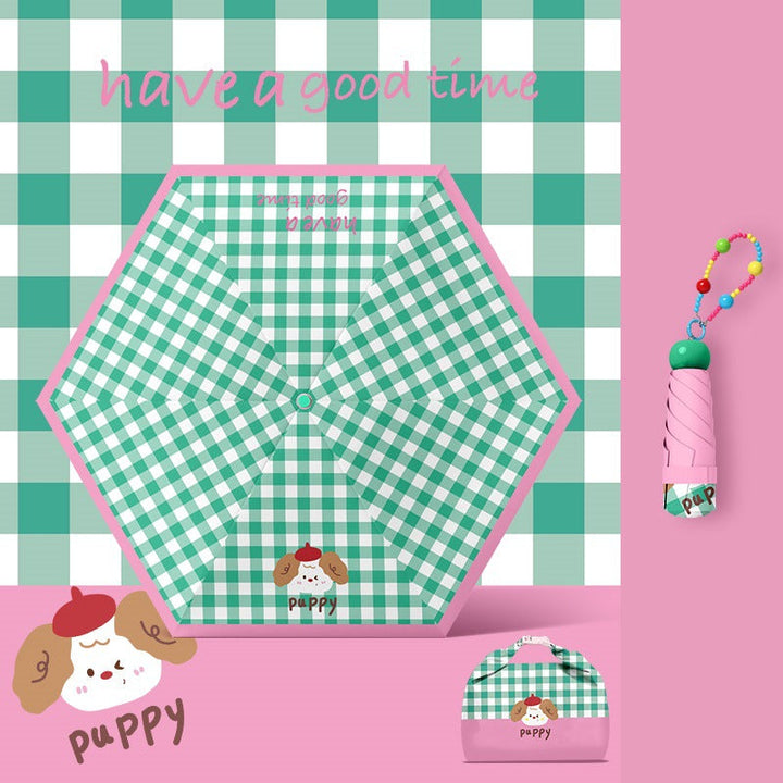 Women playful picnic folding umbrella Kalsten