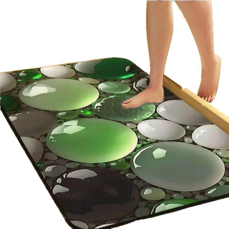 Natural Stone Patterned Bath Mat Kalsten