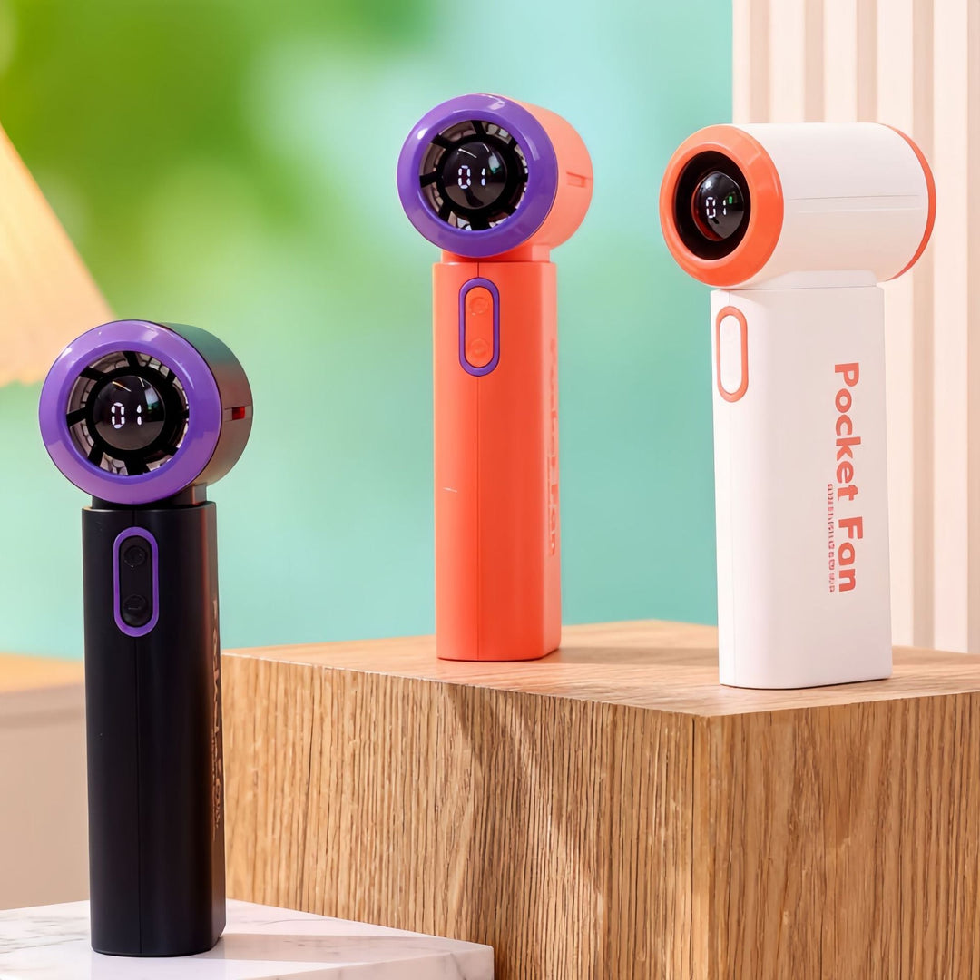 Unisex Portable Mini Fan with LED Display Kalsten