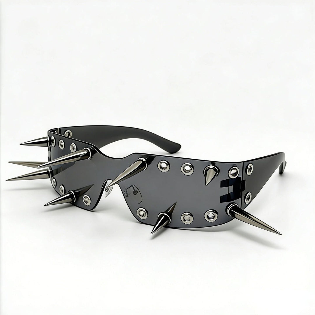 Women's Sporty Sunglasses with Eye-Catching Design and Spikes Kalsten