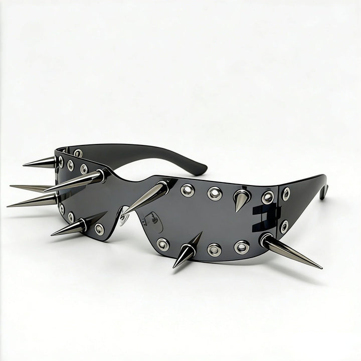 Women's Sporty Sunglasses with Eye-Catching Design and Spikes Kalsten