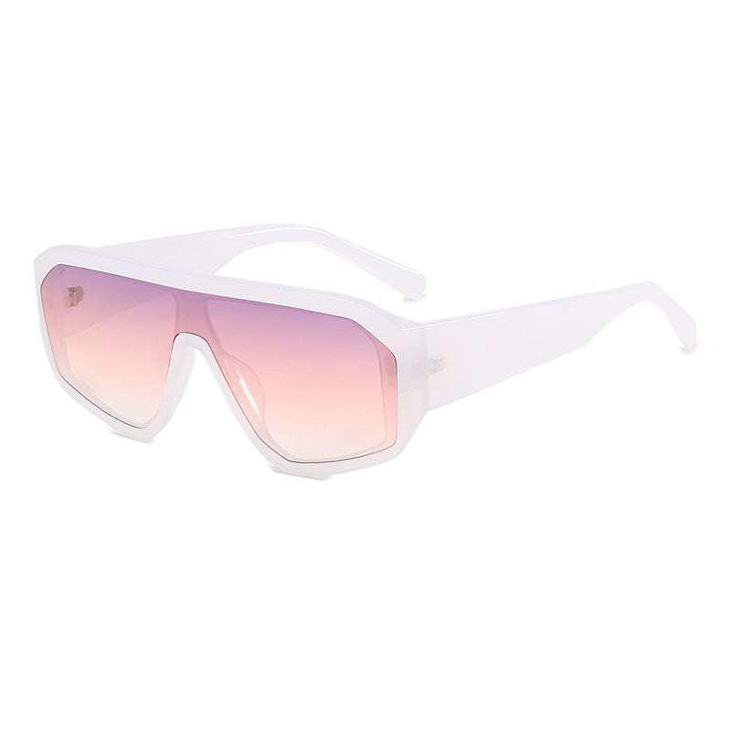 Women Fashionable Oversized Sunglasses in Futuristic Design Kalsten
