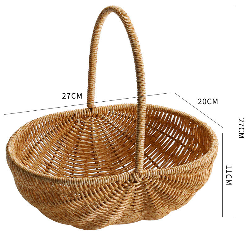 Handwoven Artisan Market Basket Kalsten