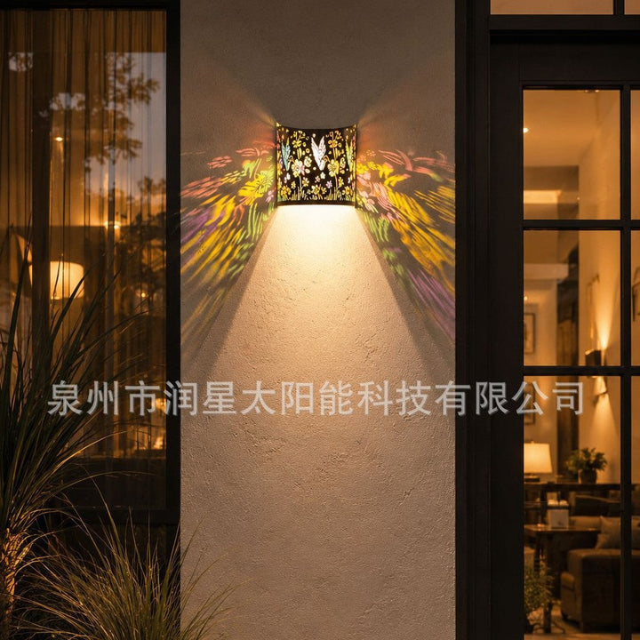 Decorative Solar Garden Stake Lantern With Sunflower Projection Kalsten