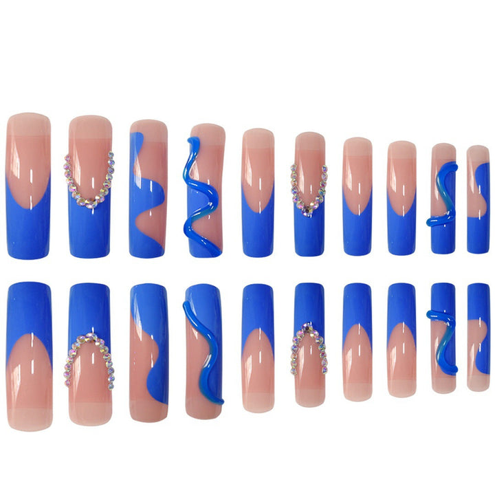 Glamorous 3D Long Stiletto Press-On Nails Kalsten