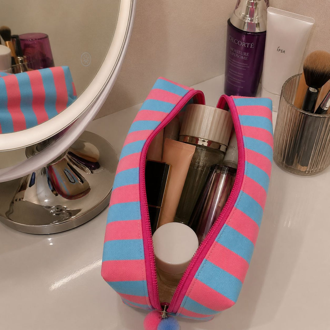 Cosmetic bag with colorful stripes Kalsten
