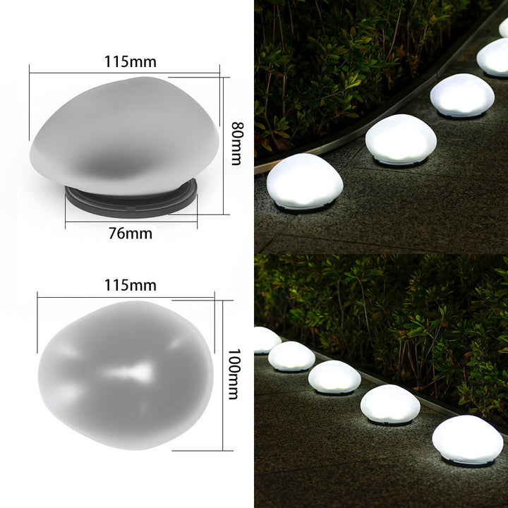 Rechargeable LED Pebble Pathway Lights Waterproof Garden Accent Kalsten