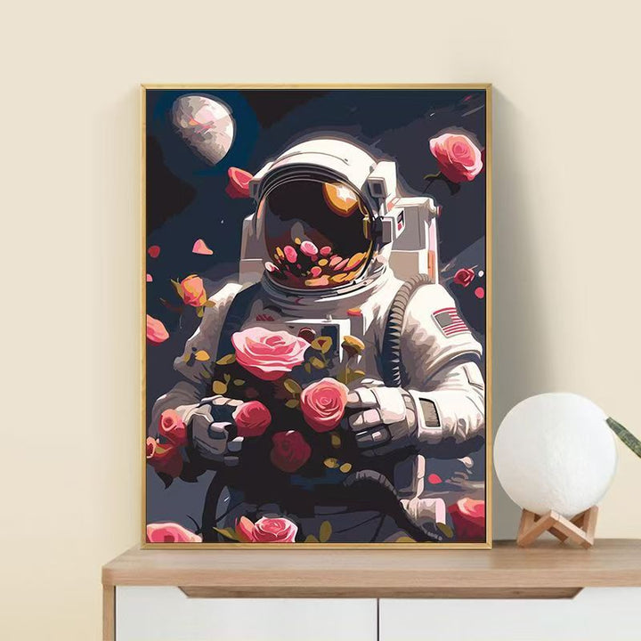 Astronaut Flower Art Print Kalsten