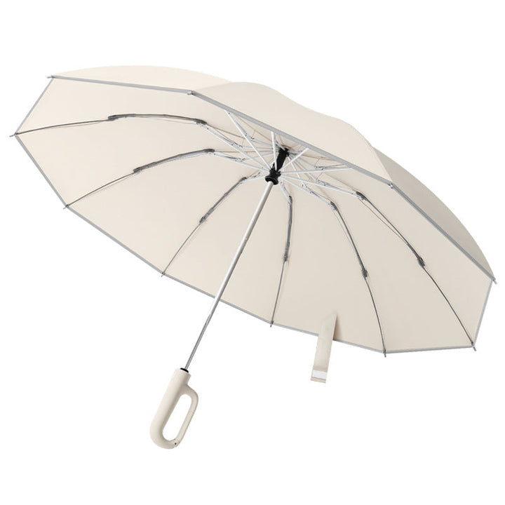 Women's compact and automatic folding umbrella with ergonomic handle Kalsten