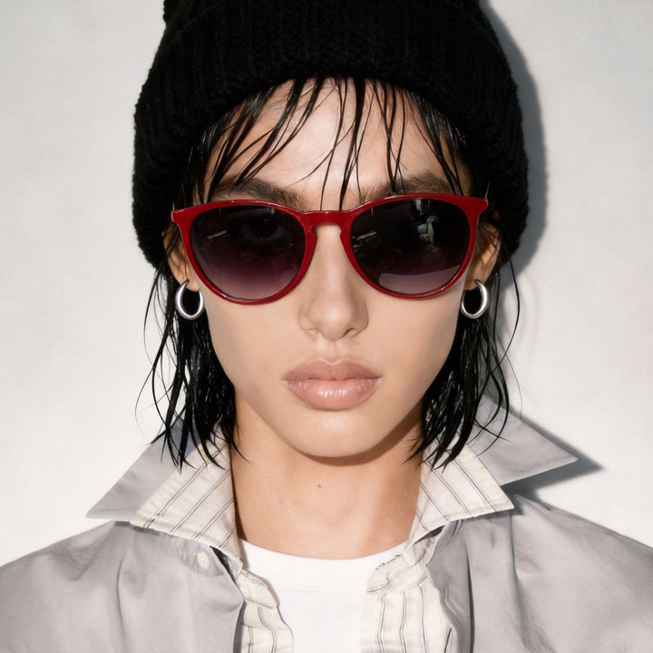 Women's fashionable cat-eye sunglasses with high-quality plastic frame and polarized lenses Kalsten