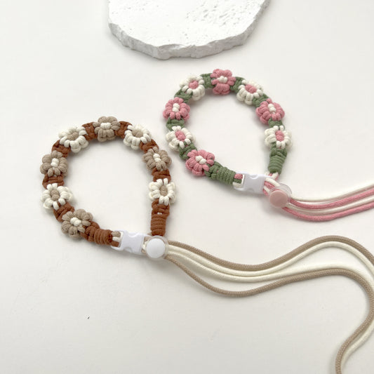 Floral Macrame Eyewear Strap Acalora
