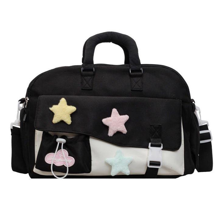 Fashionable Tote Bag With Colorful Applications Kalsten