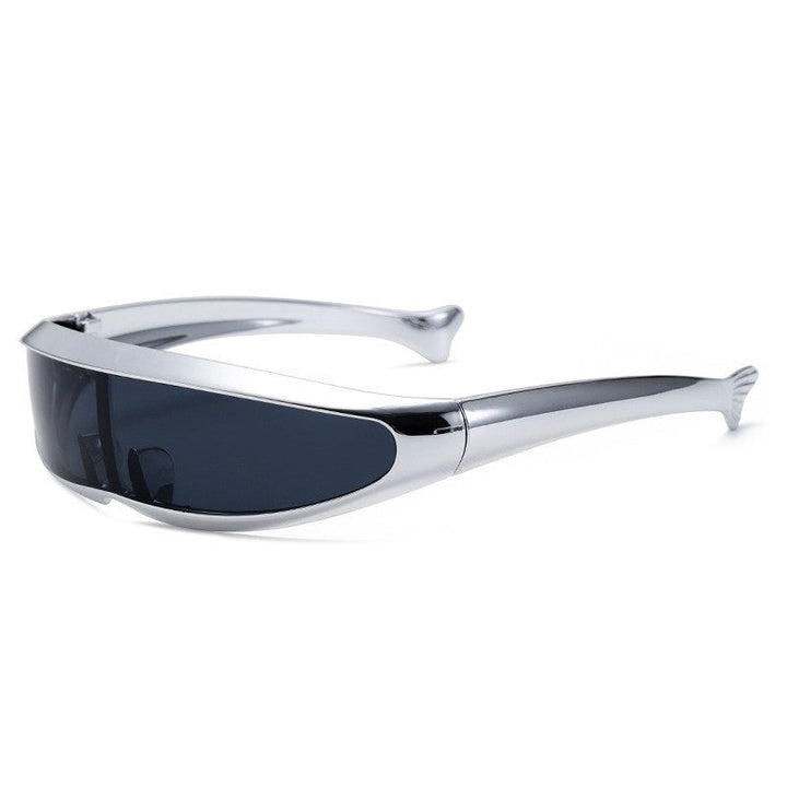 Women Futuristic Designer Sunglasses with Stylish Gold Frame Kalsten