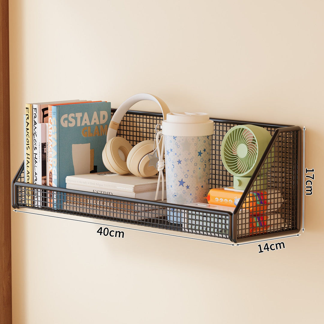 Wall-Mounted Mesh Storage Shelf Kalsten
