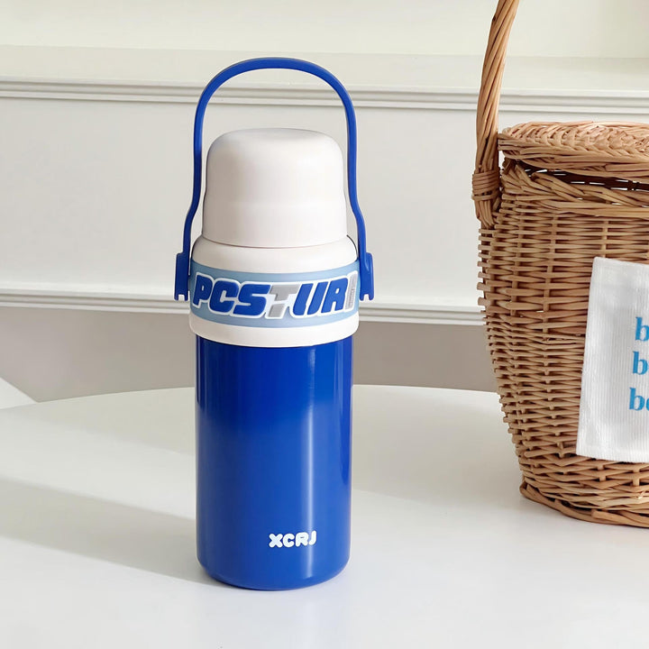 Women's plastic insulated bottle with ergonomic handle Kalsten