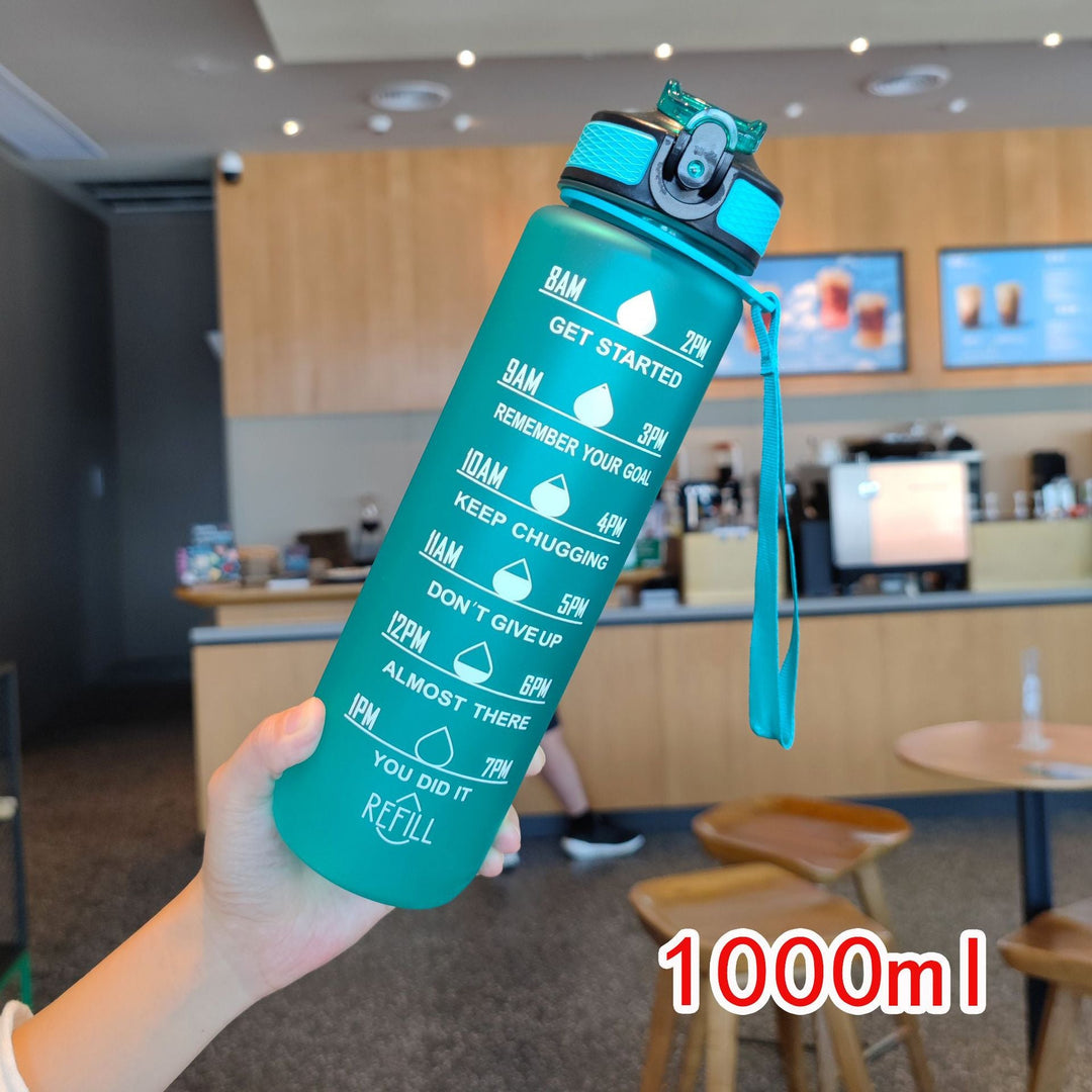 Ladies motivating water bottle with time markings Kalsten