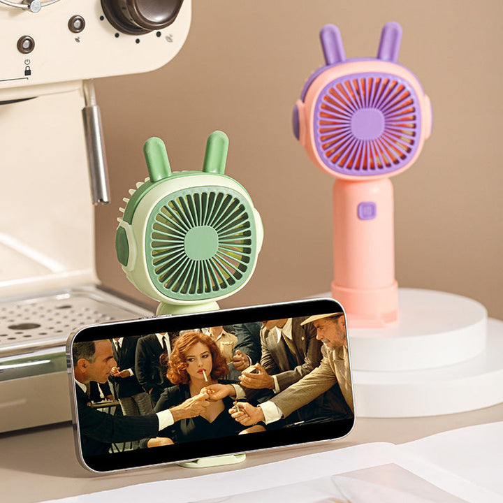 Portable Hand Fan with Cute Cat Ear Design Kalsten