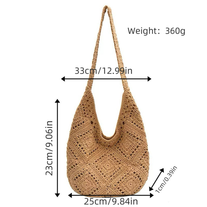 Hand-knotted shoulder bag Kalsten