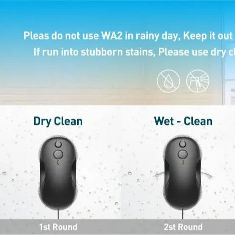 Dual-Head Window Cleaning Robot with Corded Power and Microfiber Pads Kalsten