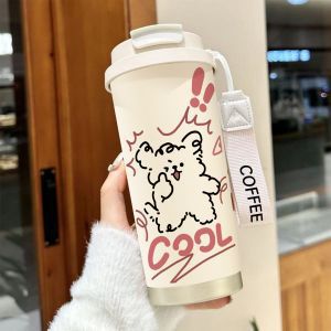 Ladies' insulated cup with funny animal motif and practical carrying handle Kalsten