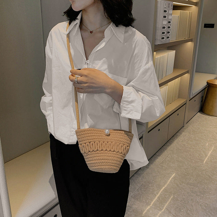 Playful Crossbody Bag Made of Braided Material Kalsten