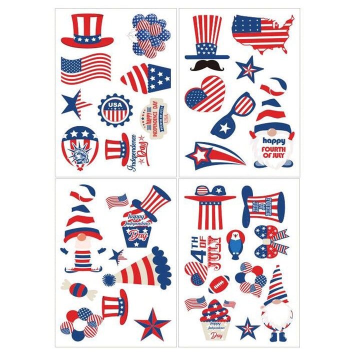 Unisex nan patriotic vinyl sticker set with American flag designs and removable designs Kalsten