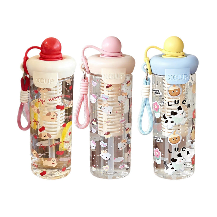 Women's playful water bottle with integrated fruit filter Kalsten