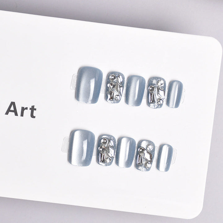 Glamorous Heart-Themed Press-On Nail Set Kalsten