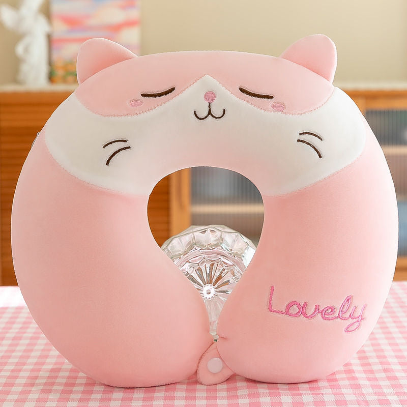 Unisex Neck Support Pillow with Cute Animal Design Kalsten