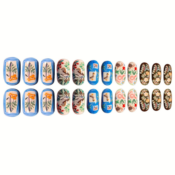 Creative Artistic Press-On Nail Set Kalsten