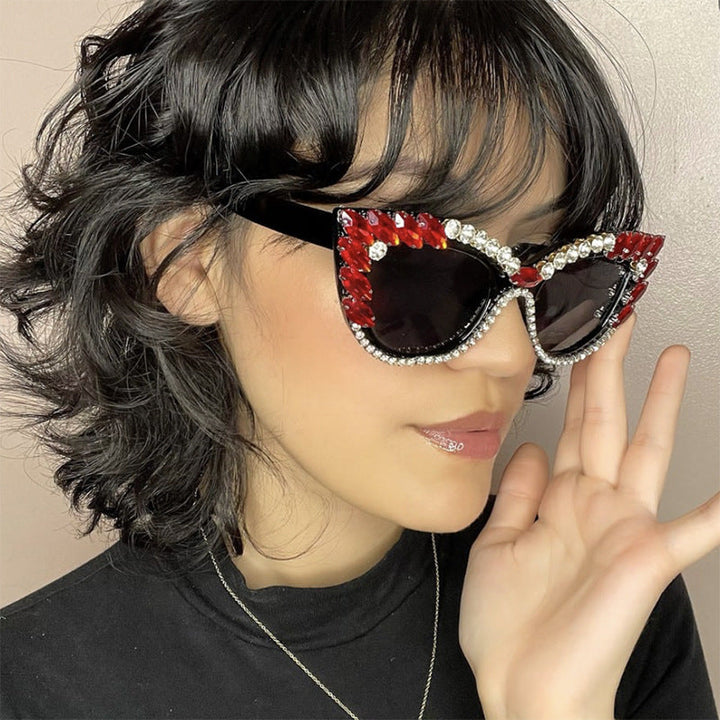 Women's extravagant Cat-Eye sunglasses with sparkling rhinestone embellishment Kalsten