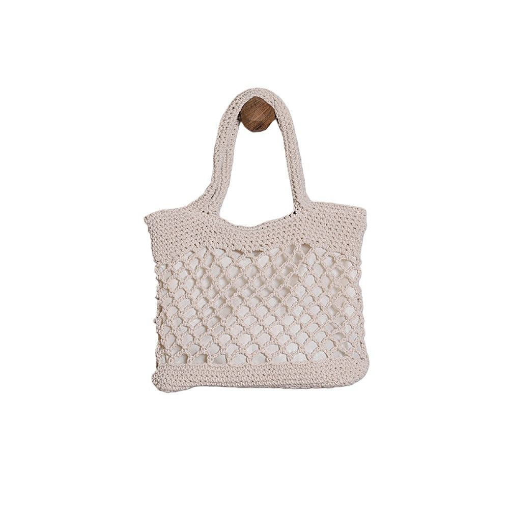 Handcrafted Tote Bag in Modern Net Design Kalsten